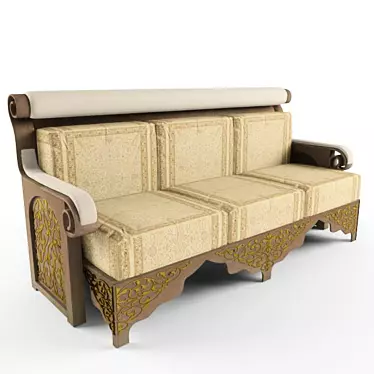 Eastern Style Sofa 3D model image 1 