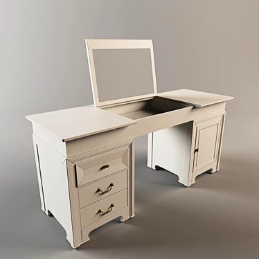 Tonin Casa Glamour Vanity Table 3D model image 1 