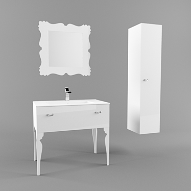 Avila Art Deco Bathroom Set 3D model image 1 