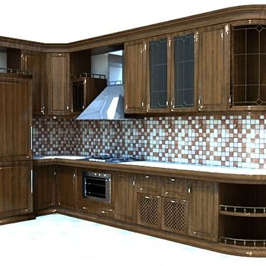 Russian Kitchen Delight 3D model image 1 