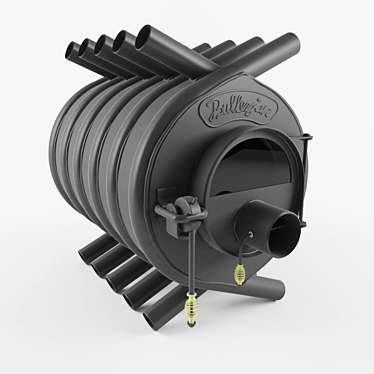 Efficient Wood Burning Stove 3D model image 1 