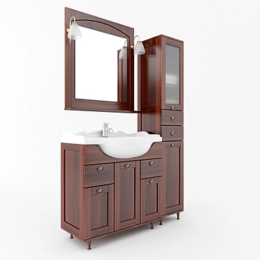 Asti Sink Cupboard 3D model image 1 