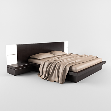 Andros Spazio Gruppi Bed 3D model image 1 