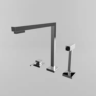 GESSI Minimo: Stylish and Compact Faucet 3D model image 1 