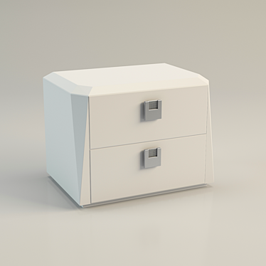 Serenissima Prisma - Elegant Italian Bedside Table 3D model image 1 