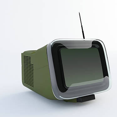 Brionvega Algol: Elegant Military Style TV 3D model image 1 