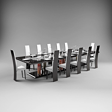 Reflex Angelo Nautilus Dining Set 3D model image 1 