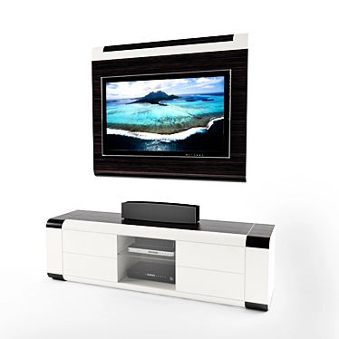Pierre Cardin TV Stand Set 3D model image 1 