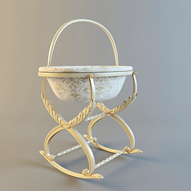 Savio Firmino Rocking Cradle 3D model image 1 