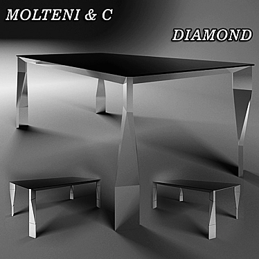 Elegant Diamond Design by Molteni&C 3D model image 1 