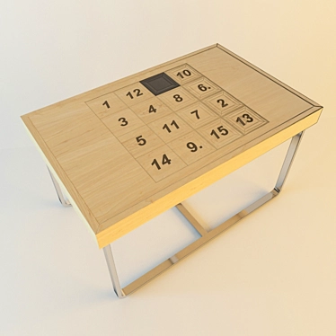 Title: Interactive Puzzle Desk 3D model image 1 