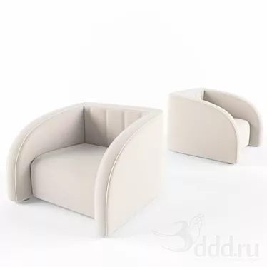 Nautical Luxury: Nella Vetrina Yatch Chair 3D model image 1 