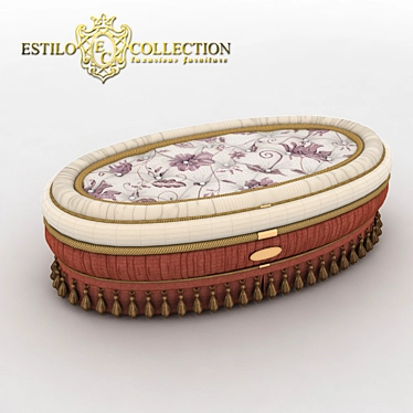 Versailles Estilo Ottoman Table 3D model image 1 