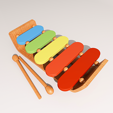 Melodic Kids Xylophone 3D model image 1 