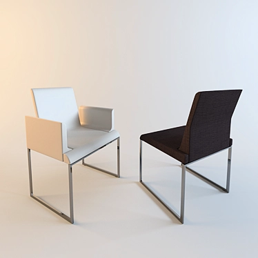 Elegant Hemingway Chairs by CasaDesus 3D model image 1 