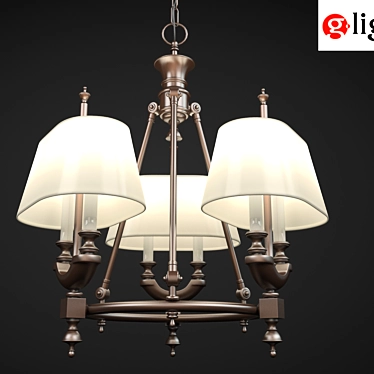 Modern G-light Aladdin Chandelier 3D model image 1 