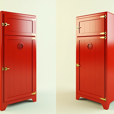 Secure & Spacious Fridge: Keep Your Food Safe 3D model image 1 