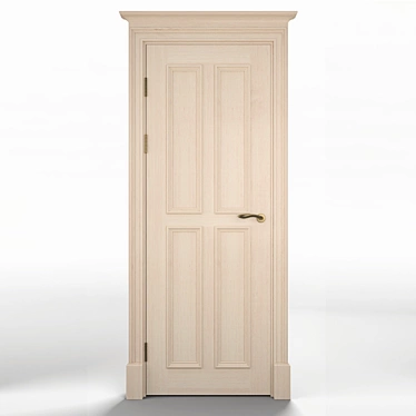 Elegant Wooder K7 Door 3D model image 1 