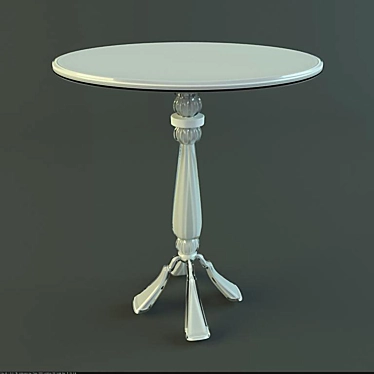 Elegant Shell Dressing Table 3D model image 1 