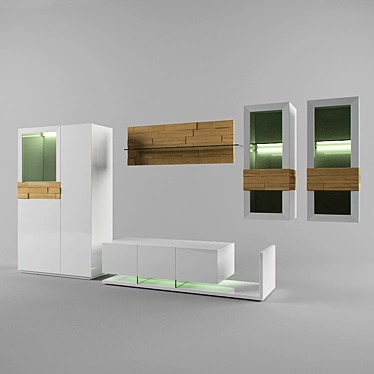 Elegant Palermo Living Room 3D model image 1 