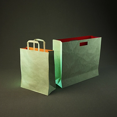 Eco-Friendly Paper Bags 3D model image 1 