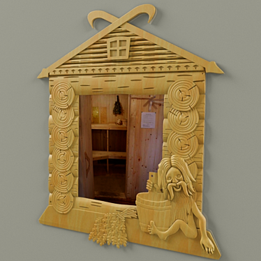 Modern Bathroom Mirror 3D model image 1 