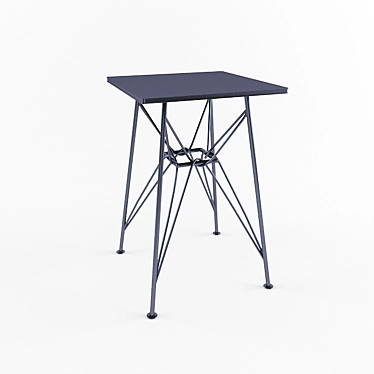 Apollo Metal Table: Sleek and Versatile 3D model image 1 