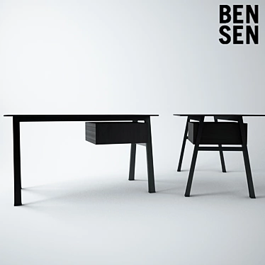 Sleek and Functional Workstation 3D model image 1 