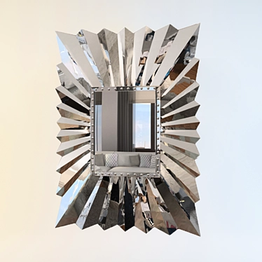 Glamorous Art Deco Mirror: Shine On! 3D model image 1 