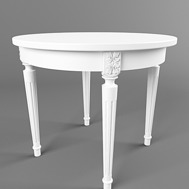 Elegant Dining Table: 900mm 3D model image 1 