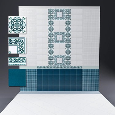 Vintage Chic Tiles by Kerama Marazzi 3D model image 1 