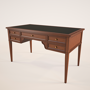 Italian-Style Classic Office Desk 3D model image 1 