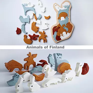 Finnish Wildlife Jigsaw Puzzle 3D model image 1 