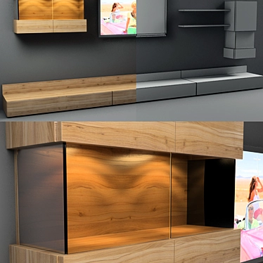 Elea TV Stand by Hulsta: Sleek & Stylish 3D model image 1 