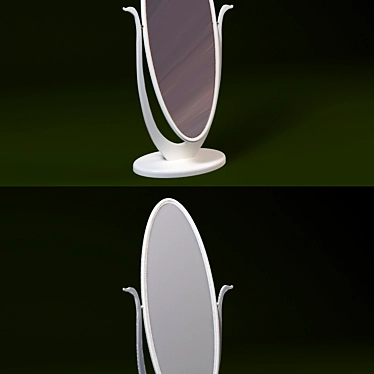 Elegant Floor Mirror 3D model image 1 