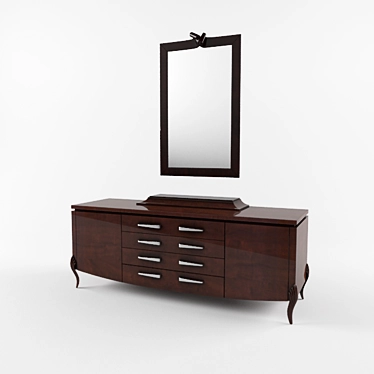 Elegant Mirror Chest by Christopher Guy 3D model image 1 