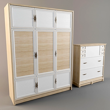 Arca Classic Wardrobe 3D model image 1 