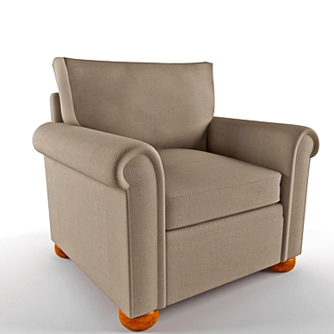 Drexel Heritage Textured Armchair 3D model image 1 