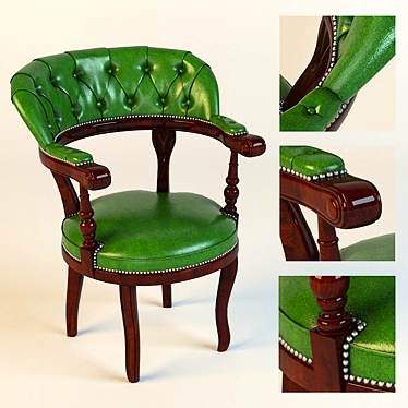Elegant Desk Armchair: Inspired by Origgi 3D model image 1 