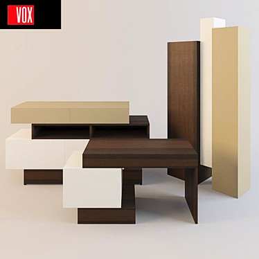 Versatile and Stylish Furniture Set 3D model image 1 