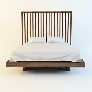 Sleek Slumber: Bed Night-Night Riva 3D model image 1 