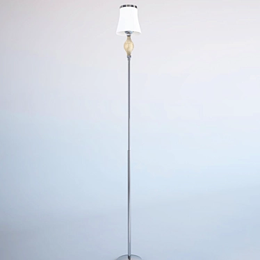 Elegant Chrome Floor Lamp: D24 H155, 1xE14 max 40w 3D model image 1 