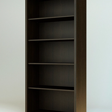 Caspian Shelf REG90 (BRW): Modern, Veneer Finish 3D model image 1 