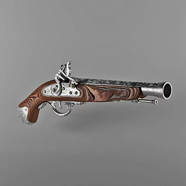 Replica 18th Century Pistol 3D model image 1 
