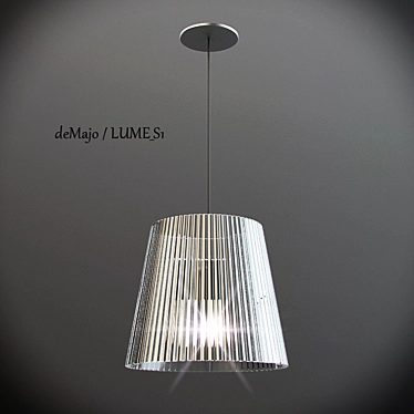 Elegant Glass Pendant Lighting 3D model image 1 