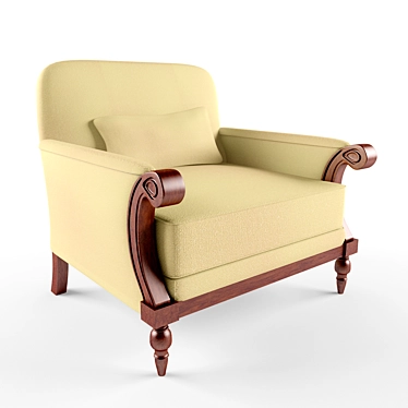 Luxurious Drexel Heritage Chair 3D model image 1 