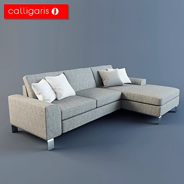 Modern Calligaris Malibu Sofa 3D model image 1 