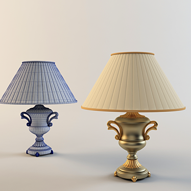 Elegant Desk Lamp - 530mm 3D model image 1 