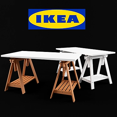 Sleek 1500x700mm IKEA Desk 3D model image 1 