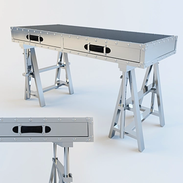 Adjustable Height Flight Desk 3D model image 1 